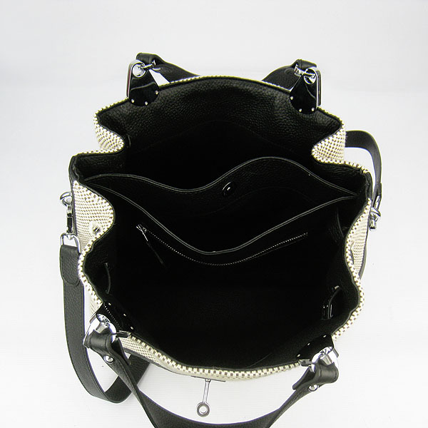 Fake Hermes New Arrival Double-duty handbag Black 60668